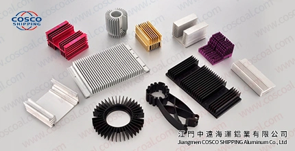 Aluminum Profile Extrusion for Heat Sink with Color Anodizing (ISO9001: 2015&RoHS certificated)